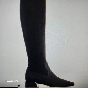 Donald Pliner Black " Dolores" Crepe Boots. NIB. Size 6.5